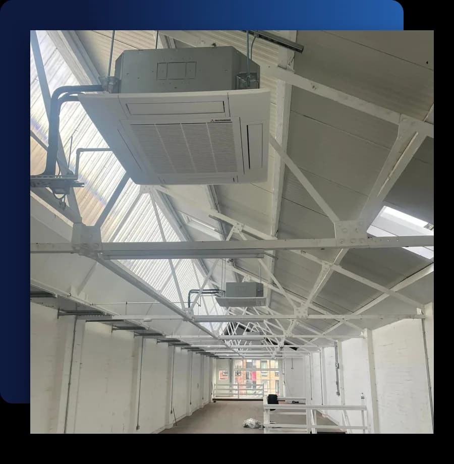 Commercial air conditioning installation