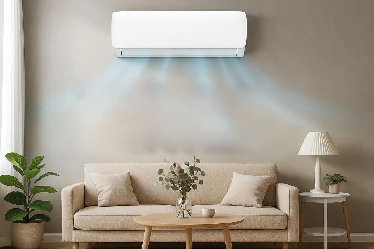 Residential air conditioning installation